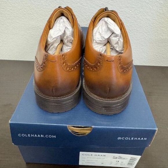 COLE HAAN Bedford Wingtip Oxford (Men) Size 9 British TAN NEW IN BOX main image 4